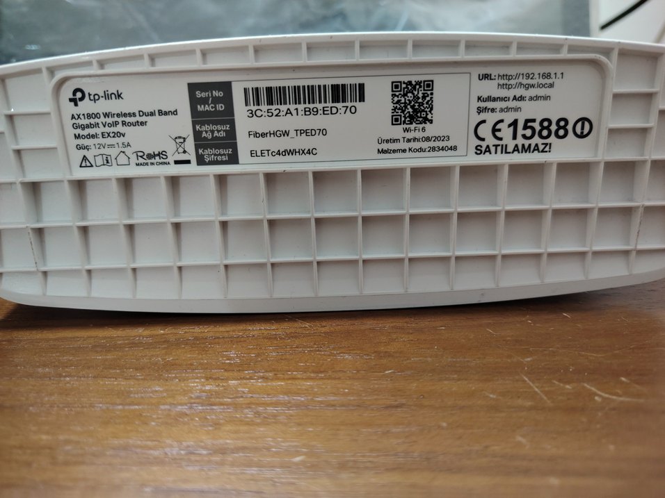 Tplink ex20v fiber modem router - Görsel 3