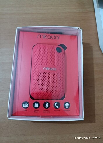 Mikado md22 bt radyolu bluetooth bağlantılı hoparlör 