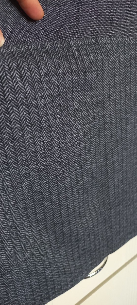 Gri Örgü Midi Mini Etek - Görsel 5