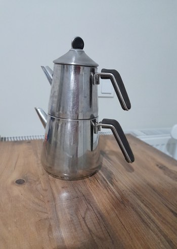  Beden Gri Çelik Çaydanlık Takımı