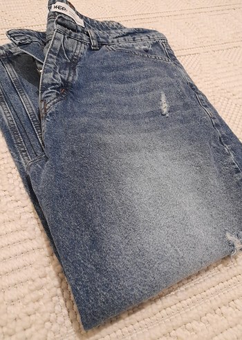31 Beden mavi Renk Düğmeli Gri-Mavi erkek kot pantolon