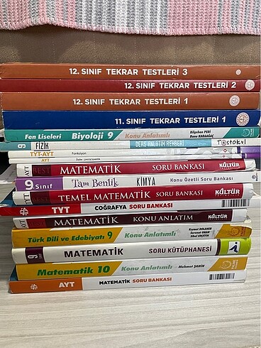 YKS TEST KİTAPLARI ACİL SATILIK