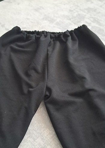 46 Beden Siyah Drapeli Bol Kesim Kadın Pantolon