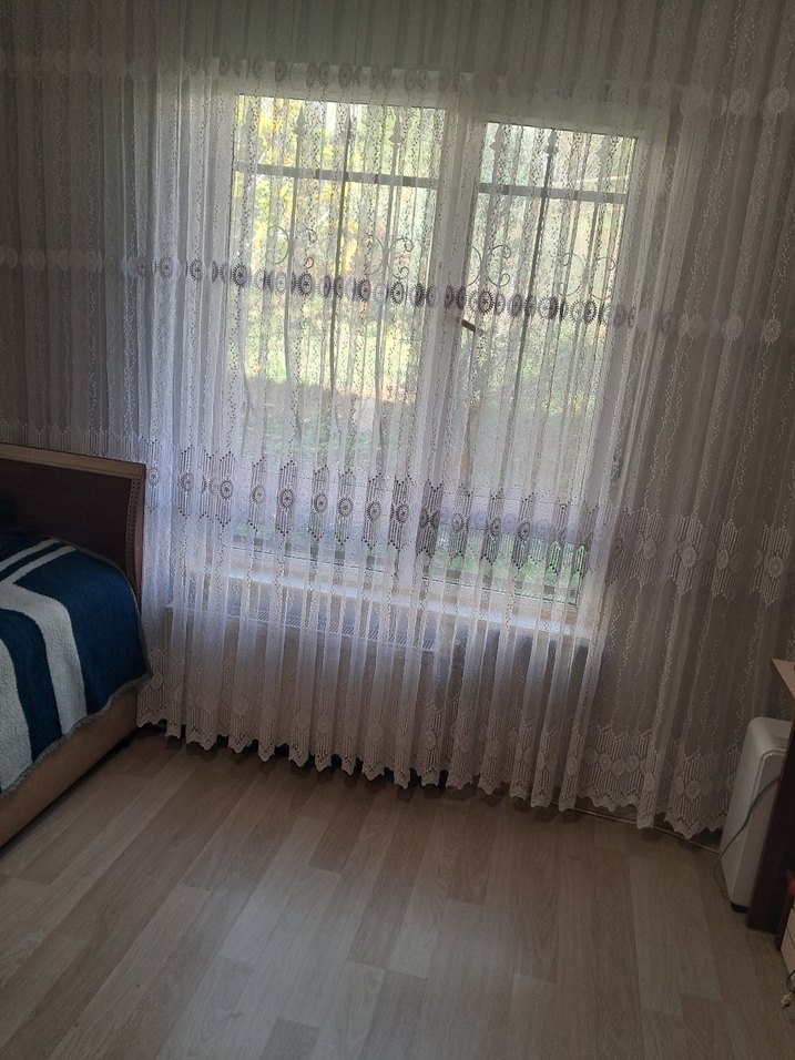 İşlemeli Beyaz  Tül Perde - Görsel 2