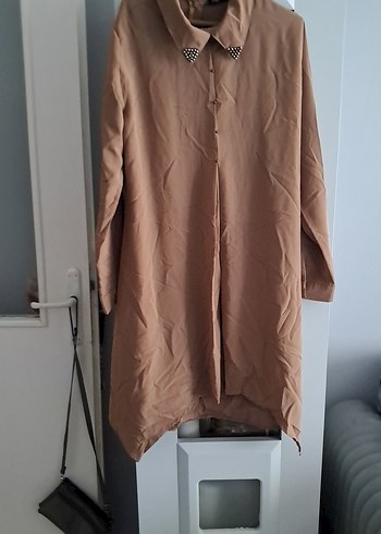 Bej Uzun Kollu Kadın Tunik