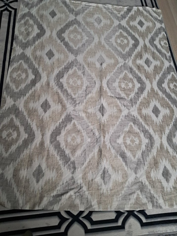 Bohem Gri Desenli kumaş - Görsel 2