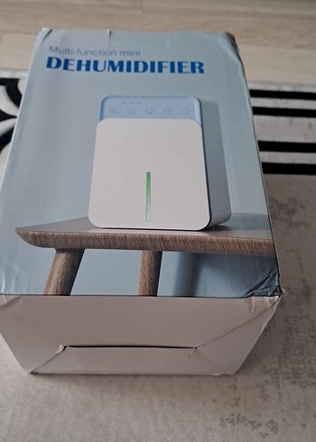 Beyaz Çok Fonksiyonlu Mini Nem Alma Cihazı - Görsel 4