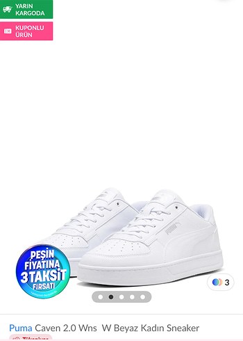 Puma Caven 2.0 Beyaz Kadın Sneaker