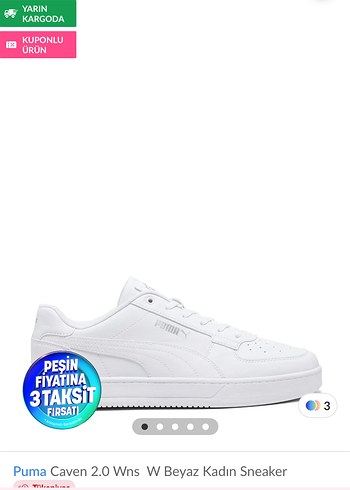 Puma Puma Caven 2.0 Beyaz Kadın Sneaker