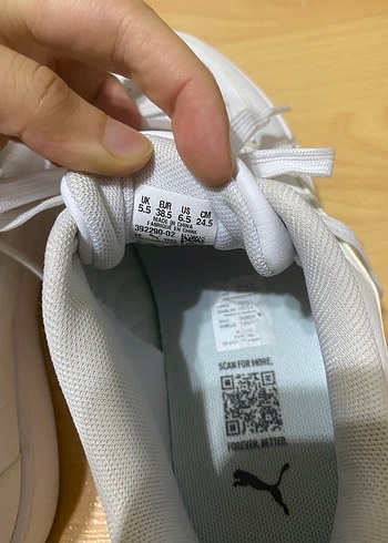 38,5 Beden Puma Caven 2.0 Beyaz Kadın Sneaker