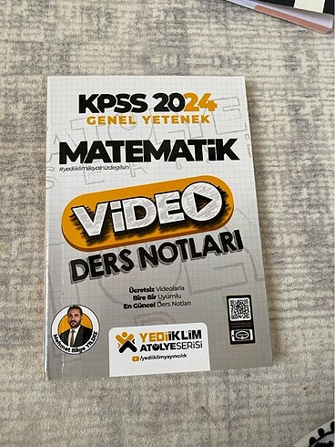 MEHMET BİLGE YILDIZ MATEMATİK VİDEO DERS NOTU