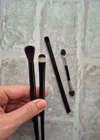 göz far fırçası 4lü fırça seti - Görsel 7