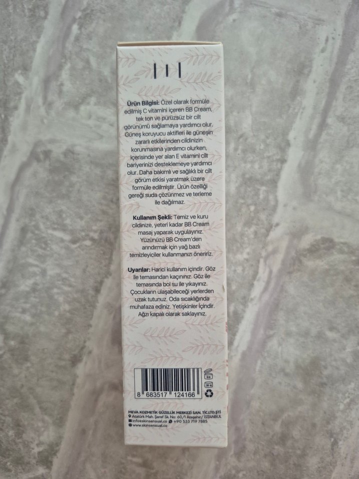 Skinsensual BB Krem SPF50+ Açık Bej light renk - Görsel 4