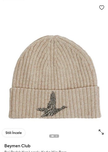 Beymen Club Kırmızı Örgü Kadın Bere - Görsel 3