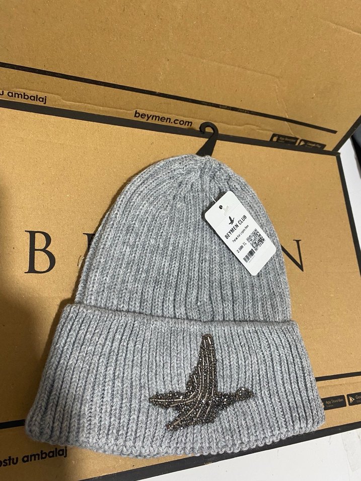 Beymen Club Kırmızı Örgü Kadın Bere - Görsel 4