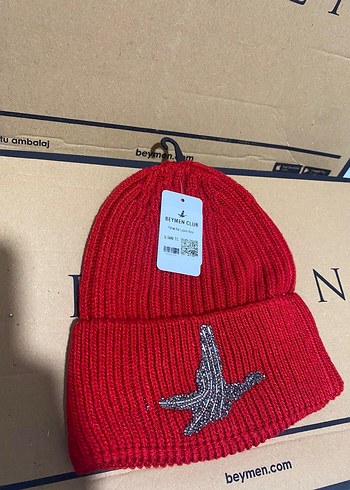 Beymen Club Kadın Kırmızı Triko Bere - Görsel 3