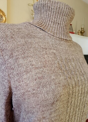 m Beden camel Renk Boğazlı triko/tunik