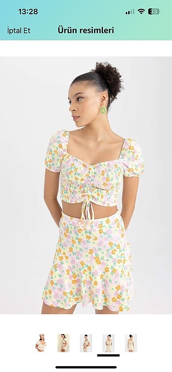 xs Beden Crop Bluz