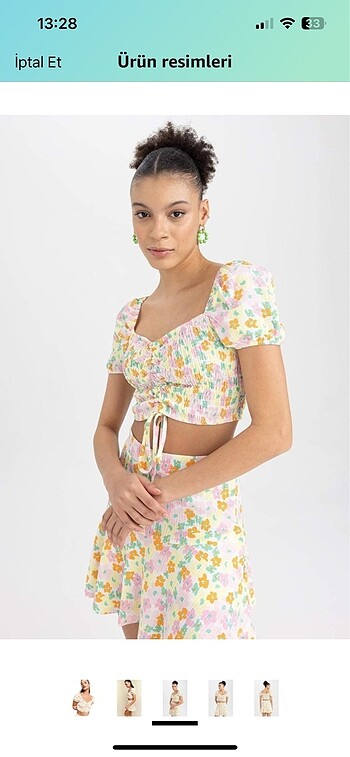 xs Beden çeşitli Renk Crop Bluz