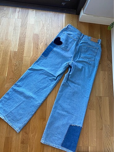 Urban Outfitters BDG Patchwork Heart Puddle Jean