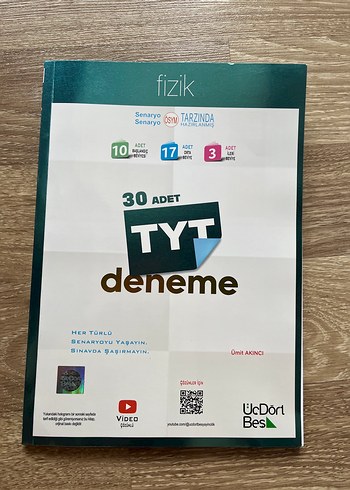 TYT Fizik 30 Adet Deneme Kitabı