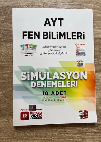 AYT Fen Bilimleri Simülasyon Denemeleri 10'lu