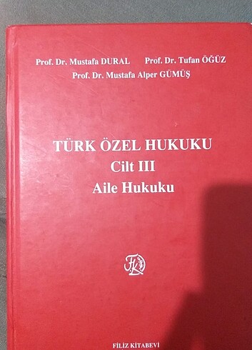 Türk özel hukuku aile hukuku Mustafa dural 3.cilt