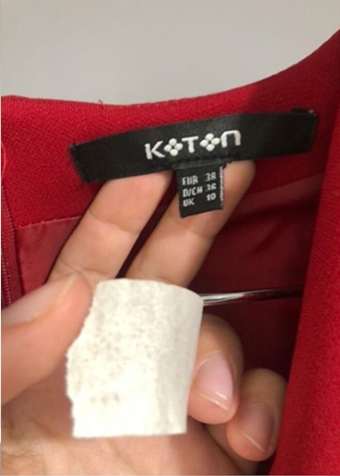 Kırmızı kısa elbise - Görsel 4