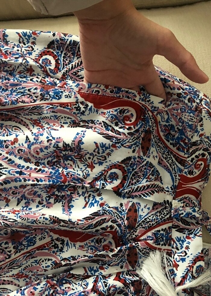 Koton markalı yanlarından cepli etek - Görsel 5