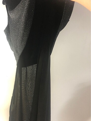 Koton markalı davet için simli üst - Görsel 4