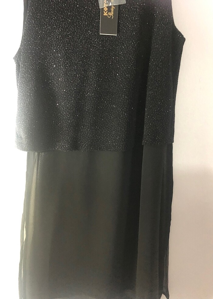 Koton markalı davet için simli üst - Görsel 3