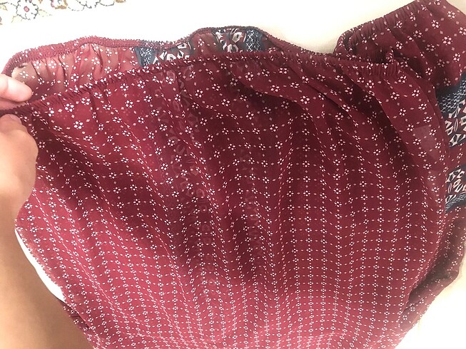 C&A markalı desenli uzun kollu üst - Görsel 6