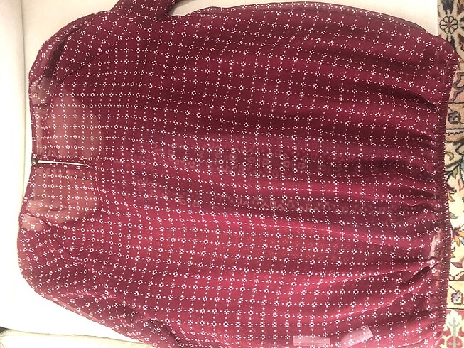 C&A markalı desenli uzun kollu üst - Görsel 5