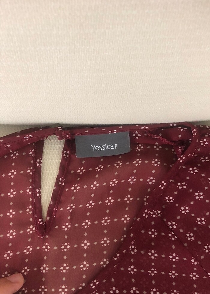 C&A markalı desenli uzun kollu üst - Görsel 4