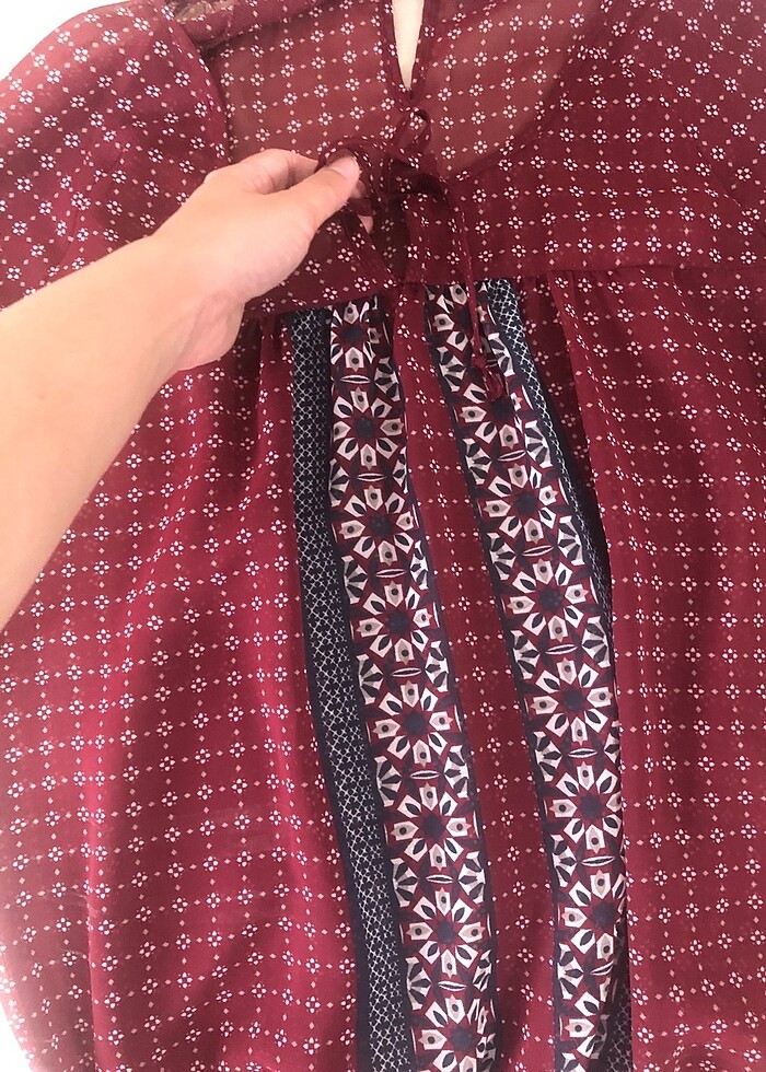 C&A markalı desenli uzun kollu üst - Görsel 3