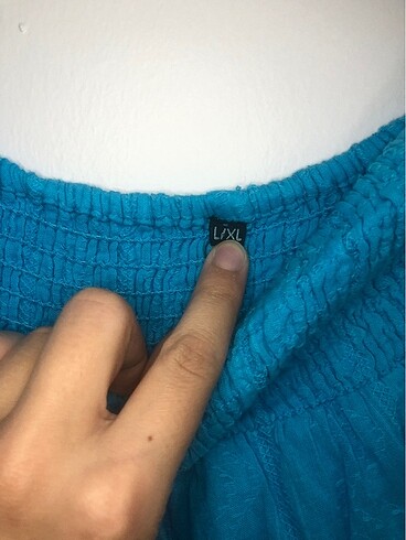 Şile bezi belden lastikli etek - Görsel 2