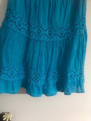 Şile bezi belden lastikli etek - Görsel 3