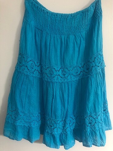 Şile bezi belden lastikli etek - Görsel 8