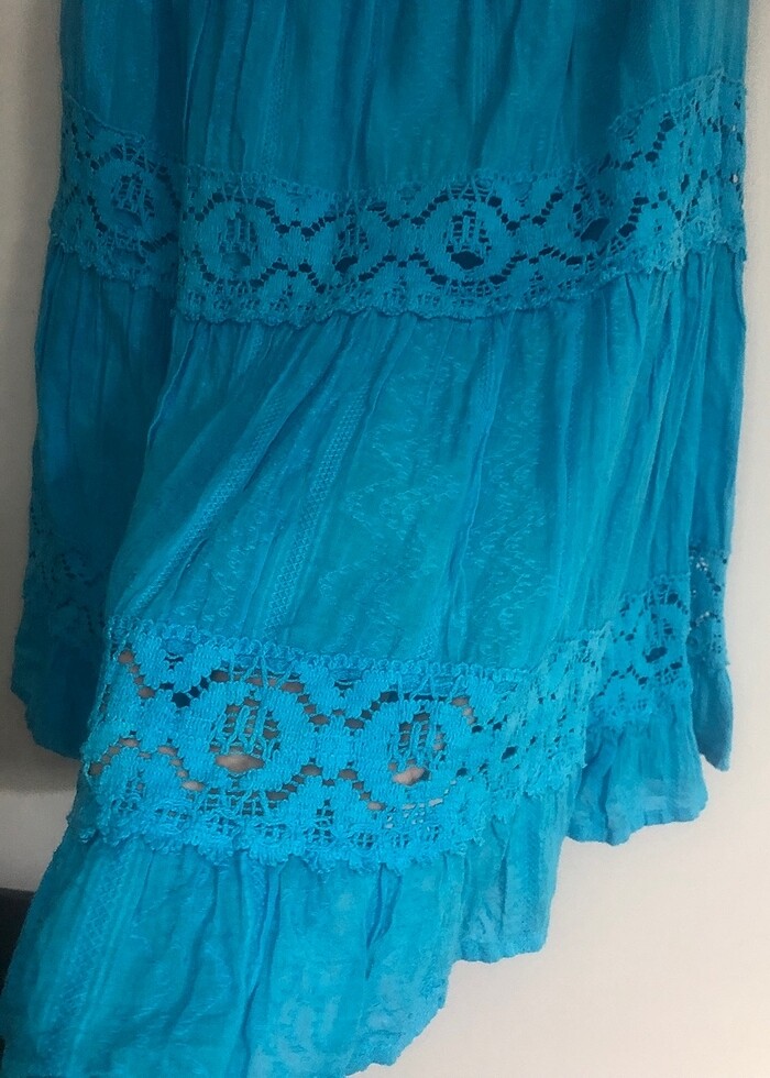 Şile bezi belden lastikli etek - Görsel 5