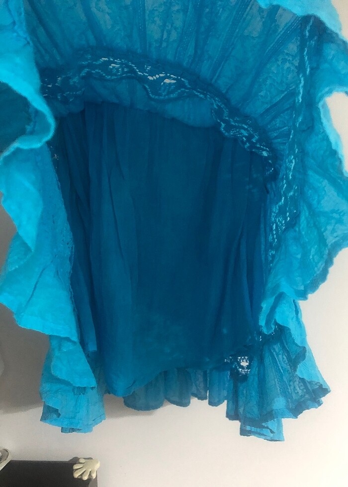 Şile bezi belden lastikli etek - Görsel 4