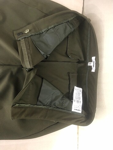 Koton markalı koyu yeşil renkli kumaş pantolon - Görsel 9