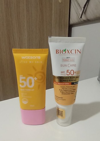 Yüksek Korumalı SPF 50+ Güneş Kremleri Renkli