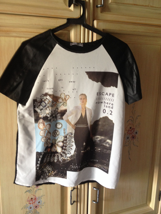 Zara desenli bluz