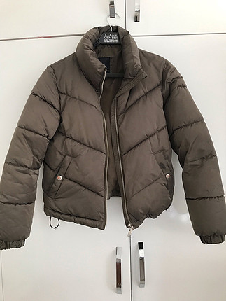 Bershka Bershka haki rengi mont