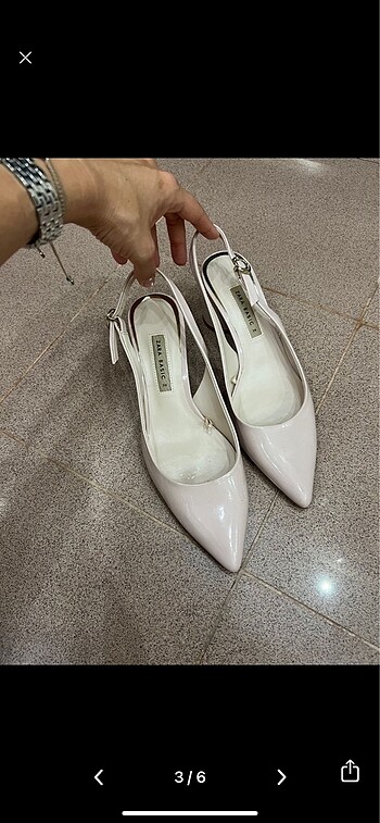 Zara topuklu ayakkabı pudra pembe