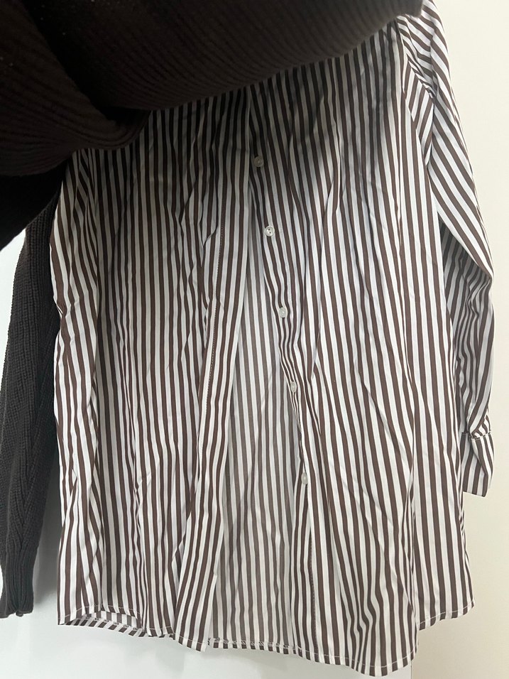 Kadın Kahverengi Oversize Triko Kazak - Görsel 3