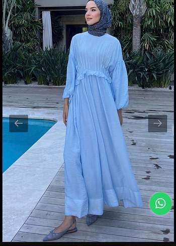 Tesettür Uzun Elbise - Görsel 4