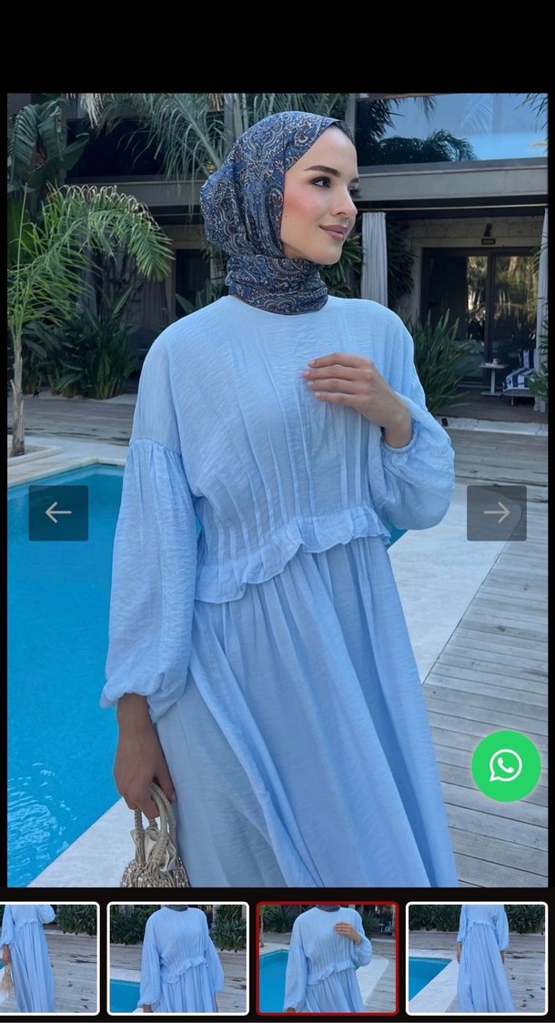 Tesettür Uzun Elbise - Görsel 3