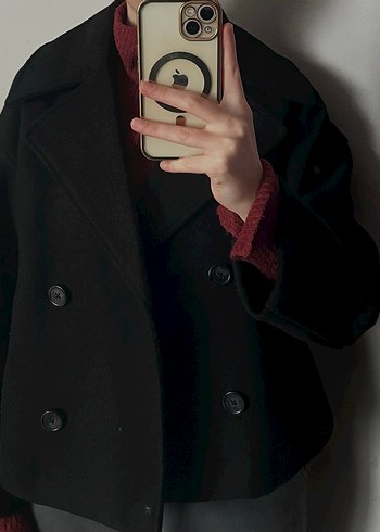 Stradivarius kısa kaban - Görsel 5