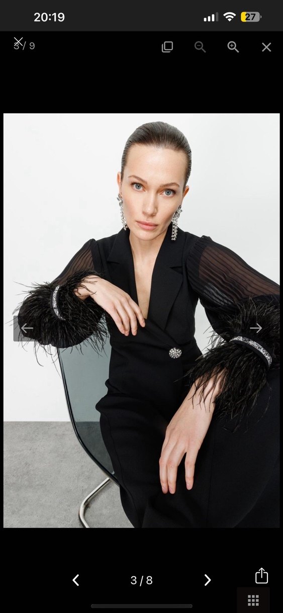 Siyah Uzun kolları tüylü tulum - Görsel 4